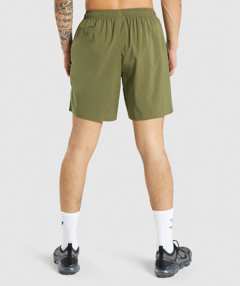 Men's Gymshark Arrival Shorts Olive | CA D0357N